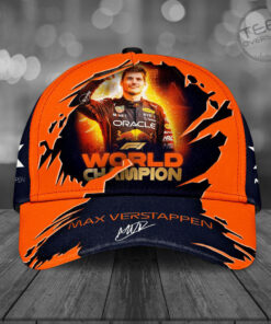 Red Bull Racing x Max Verstappen F1 World Championship Cap Custom Hat 01