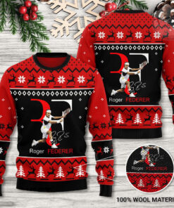 Roger Federer 3D Ugly Sweater