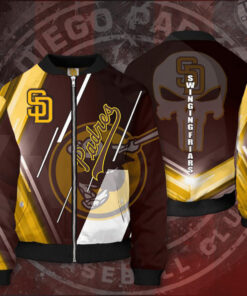 San Diego Padres 3D Bomber Jacket 02
