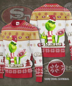 San Francisco 49ers 3D christmas sweater 01