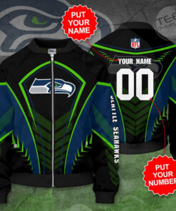 Seattle Seahawks 3D Bomber Jacket 04