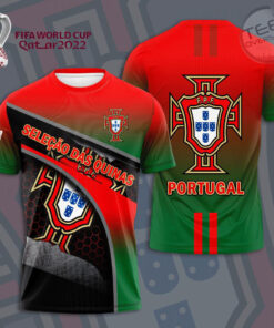 Selecao Portuguesa de Futebol 3D T shirt