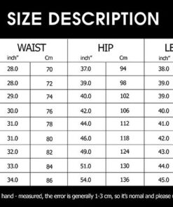 Sweatpant sizechart 1 1