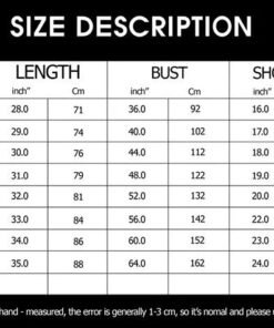 T shirt Sizechart new 1
