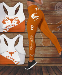 Texas Longhorns Hollow Tank Top Leggings 03