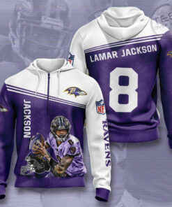 The best selling Baltimore Ravens 3D Zip Up hoodie 01
