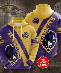 The best selling Baltimore Ravens 3D hoodie 07