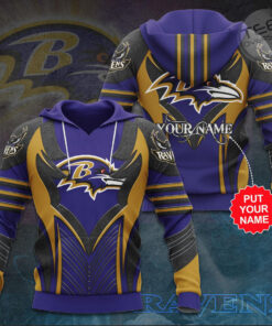 The best selling Baltimore Ravens 3D hoodie 08