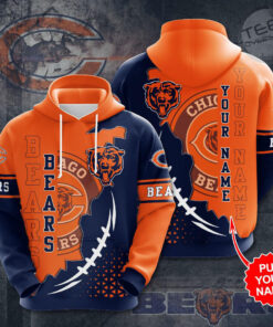 The best selling Chicago Bears 3D hoodie 14