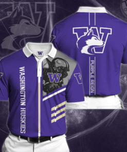 Washington Huskies 3D Polo 01