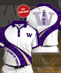 Washington Huskies 3D Polo 02