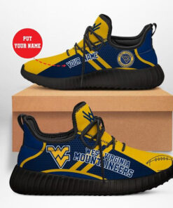 West Virginia Mountaineers Yeezy Shoes 04