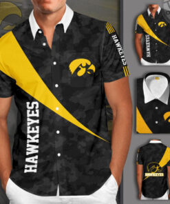 iowa hawkeyes 3d short sleeve dress shirt 02